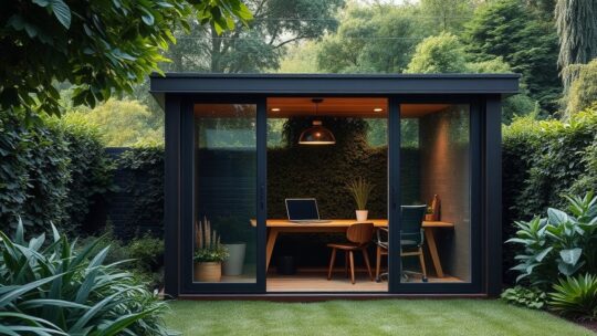 Creëer een inspirerende en productieve werkplek in je tuin